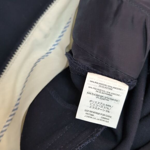 Jcrew 365 navy stretchy Edie pants size 0 nwot - Picture 6 of 6